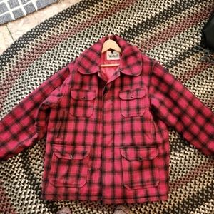 Vintage BUFFALO PLAID  Mackinaw Woolrich Hunting Jacket Size 50